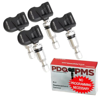 Wheel Accessories Parts PDQ TPMS 315 MHZ Tire Pressure Sensor 4 Pack Metal Stem For Toyota Lexus Equivilant to: Direct Replacement OE Part # , OEM: 42607-0E020 | 42607-02050 | 42607-06030 | - size: 4 Pack Metal Stem