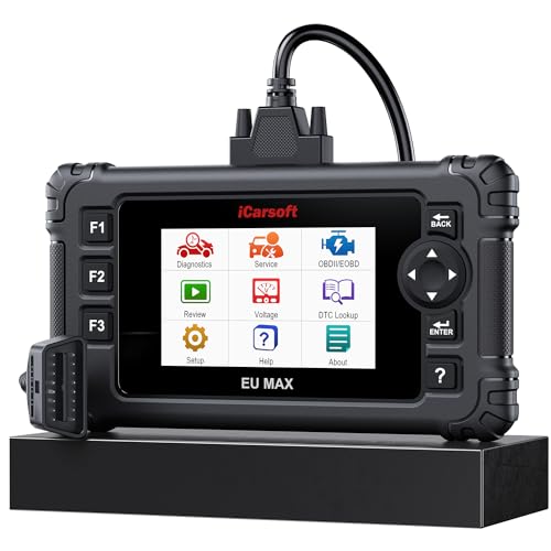 Bidirectional OBD2 Diagnostic Tool for BMW/Mini/Mercedes-Benz/Audi/Porsche/Volkswagen etc,2025 iCarsoft EU MAX Code Reader Scanner, All System, 44 Services - style: For European Cars