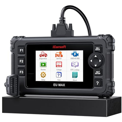 Bidirectional OBD2 Diagnostic Tool for BMW/Mini/Mercedes-Benz/Audi/Porsche/Volkswagen etc,2025 iCarsoft EU MAX Code Reader Scanner, All System, 44 Services - style: For European Cars