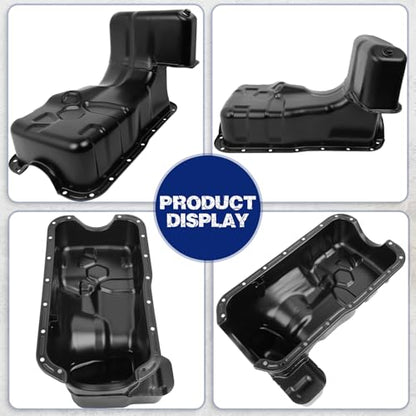 Transmission Oil Pan with Drain Plug, Fit for Chrysler 300 2012-2016, Fit for Jeep Wrangler JK 2012-2018, 3.6L, OE 111104S100 - size: 111104S100