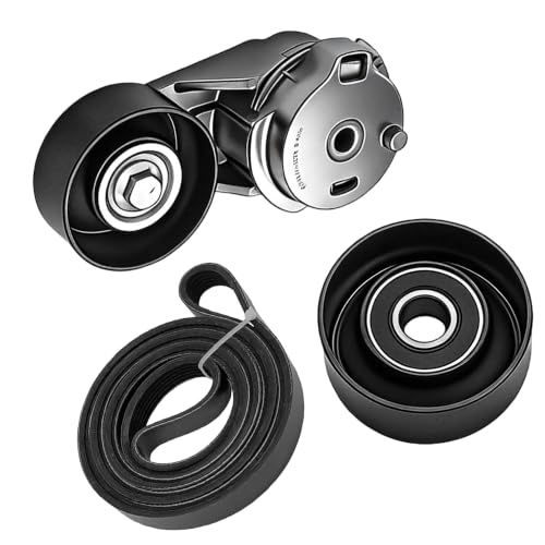Serpentine Belt Kit With Tensioner And Idler Pulley For Chevy Trailblazer - size: 90K-38178B