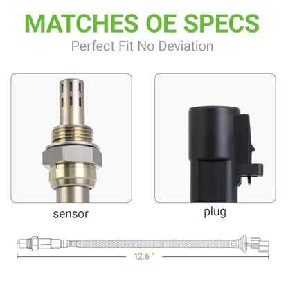 O2 Oxygen Sensor Upstream Compatible with Ford F-150 Mustang Aerostar E-150 E-250 Econoline Thunderbird Taurus & Lincoln Continental & Mazda B2300 & Mercury Cougar Sable Tracer # 250-23002 25023002 - size: 23002