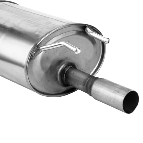 100% Stainless Steel Rear Exhaust Muffler For 06-11 Honda Civic HC08 - size: For Civic 2006-2011 1.3L 1.8L