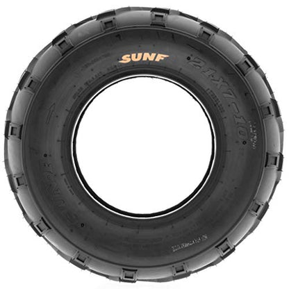 Pair of 2 SunF A004 ATV UTV 21x7-10 AT off-road Tires, Trail & Track, 6 PR, Tubeless - size: 21x7-10
