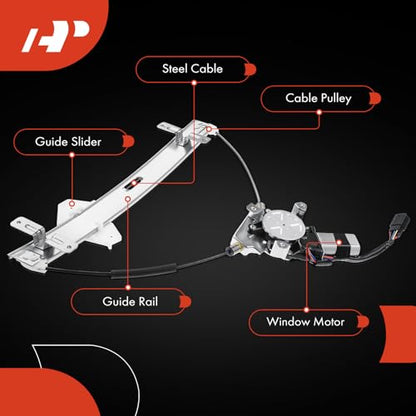 A-Premium Front Driver Side Power Window Regulator with Motor (6-Pin) - style: Front Driver Side (LH)
