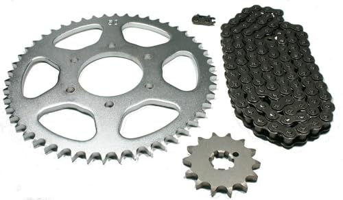 Motorcycle & Scooter Replacement Parts & Accessories For Kawasaki KE125, 1976-1983, Chain and 14/50 Sprocket Set - KE 125 Index-TRF965-15090