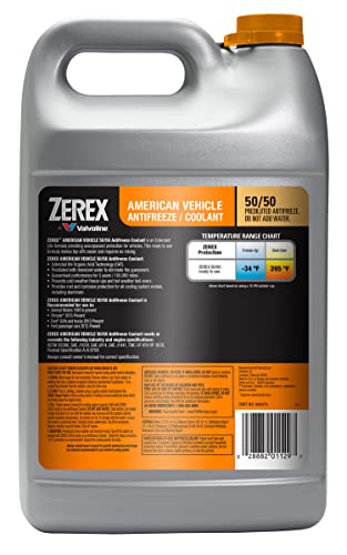 Zerex American Vehicle 50/50 Ready-to-Use Antifreeze Coolant 1 Gallon
