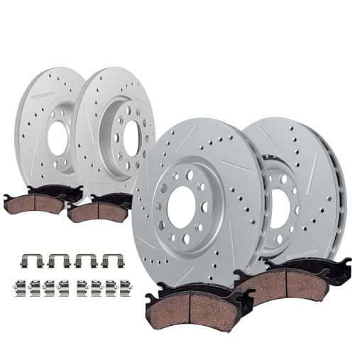 Detroit Axle - Brake Kit for 2015 2016 2017 Chrysler 200 - size: 8PR53080/KIT