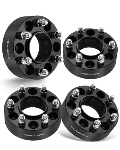EVIL ENERGY 6x135 Wheel Spacers 2", 87.1 mm Bore Hubcentric M14x1.5 Studs - size: 2 inch