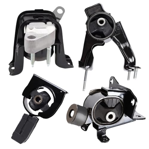 Engine Motor and Trans Mounts Compatible with 2003-2008 Toyota Corolla 1.8L, Matrix 1.8L, 2003-2008 Pontiac Vibe 1.8L Auto Transmission Set of 4 Replaces# A4220 A4219 A4218 A4221