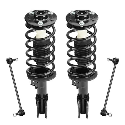 Front Struts Assembly & Sway Bar Links for 2010-2017 Chevy Equinox GMC Terrain, 12-13 Captiva Sport, Saturn Vue Pontiac Torrent 3.6L Suzuki XL-7, Shock Except 19" Wheels Replace 172526 172527 - size: Front Struts + Sway Bar