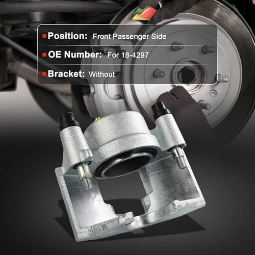 cciyu Front Right Disc Brake Caliper Assembly w/o Bracket 18-4297 - size: Front Right[18-4297]