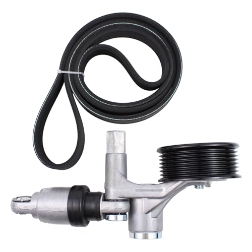 Engine Serpentine Belt Kit with Drive Tensioner Pulley Assembly