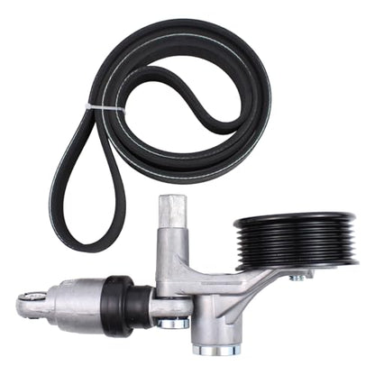 Engine Serpentine Belt Kit with Drive Tensioner Pulley Assembly