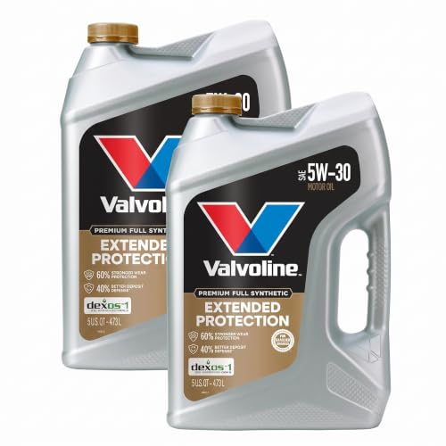 Valvoline Extended Protection Full Synthetic Motor Oil SAE 5W-30 5 QT (Pack of 2) - size: 5 QT (Pack of 2), style: Extended Protection