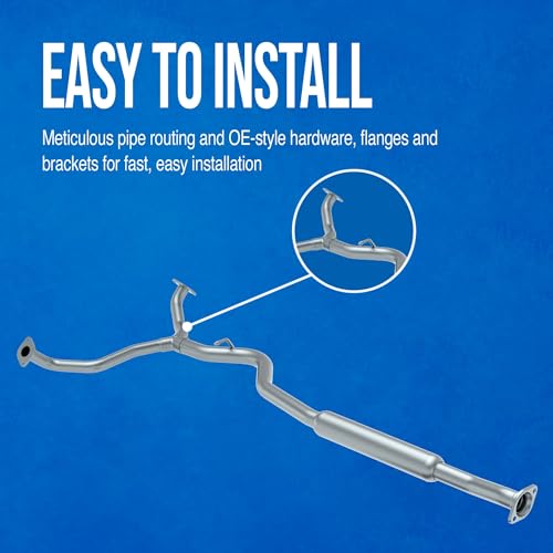 Walker 52571 Direct Fit Exhaust Resonator and Pipe Assembly 2.25" Outlet (OD) for Ford Taurus