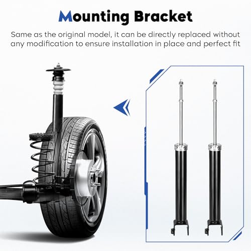 Rear Shock Absorber Struts Assembly Compatible with Nissan Altima 2002 2003 2004 2005 2006, Replace for 344395, 2Pcs