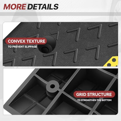5.5" Rise Rubber Curb Ramp for Forklift, Driveway Sidewalk, Heavy Duty Car - size: 5.5" Rise Arrow