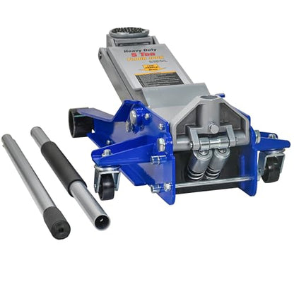 11000lbs/5Ton Low Profile Floor Jack Dual Piston Hydraulic Car Jack - size: 5ton(3.54"-21.65")