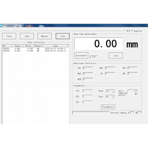 Professional Measuring Instruments for Digital Dial Indicator，Model Rs211, Cord Length 98 in - size: data cable R211