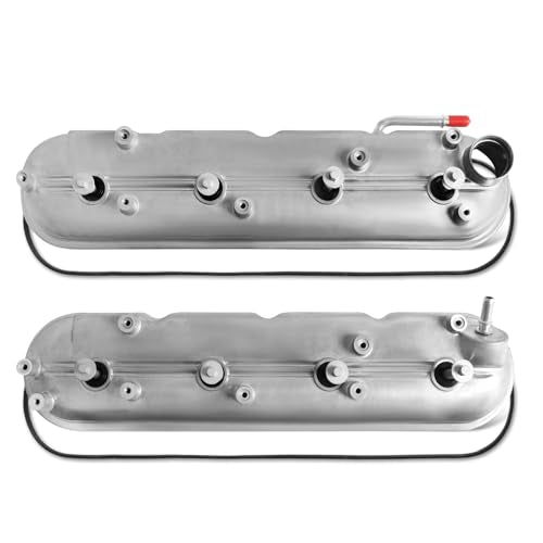 Valve Cover Set w/Gaskets & Bolts for 2009-2019 Chevy Silverado/Express/Tahoe, GMC Sierra/Yukon, Cadillac 4.8L 5.3L 6.0L 6.2L V8 Engines 12642655 12637684 (Passenger & Driver Side)
