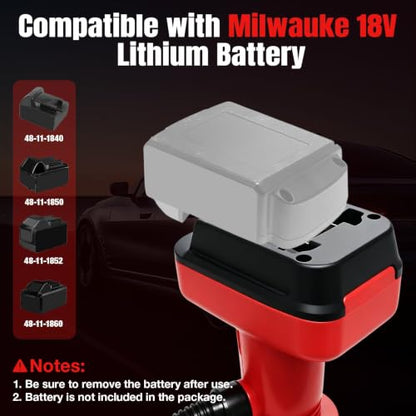 5 GPM Cordless Fuel Transfer Pump for Milwaukee M-18 18V Battery - size: JUMP for M-18