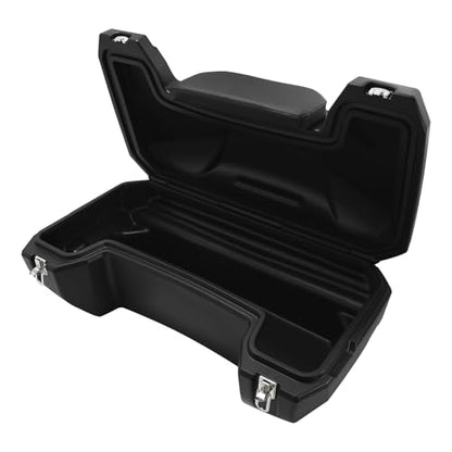 TCT-MOTORPARTS 96L Black ATV Rear Cargo Storage Box & Lounger Seat Trunk - color: 96L