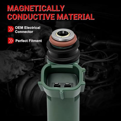 Fuel Injector 23250-22040 Compatible with Toyota Chevy Pontiac 1.8L - size: 232500D040