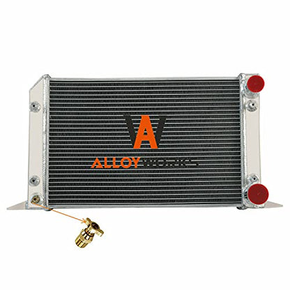 ALLOYWORKS 2 Row 56mm All Aluminum Radiator for VW Scirocco/Pro Stock Style 80104N 60201 51965（ For Drag Racing Use Only）