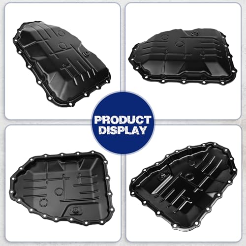 Transmission Oil Pan with Drain Plug, Fit for Hyundai Elantra 2007-2012, Kia Soul 2010-2011, Spectra 2004-2009, 4-Speed Auto Transmission, OE 265-812, 265812, 4528023000, 4528023001, 103212 - size: 265-812