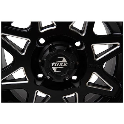 4/137 Tusk Tintic Wheel 14x7 5.0 + 2.0 Milled/Black For ARCTIC CAT Stampede 2020