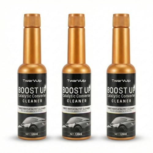 Catalytic Converter Cleaner Catalytic System Cleaner Additive for Gas & Diesel Vehicles, Routine Maintenance Treatment, Supports Smooth Engine Operation, Easy Pour-in, 3 Pack 120ml - size: 3 Pack