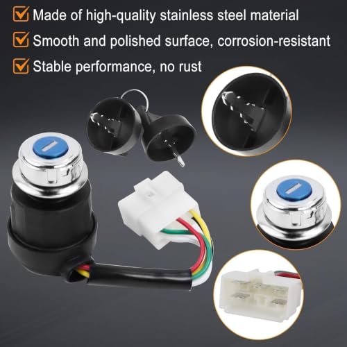 5 Wire 5 Pin Ignition Key Switch Fit for Go Kart Dune Buggy ATV 4 Wheeler