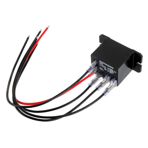 NT90-AC220-10X Power Relay AC 220V Coil 220 VAC 30A 40A SPDT(1NO 1NC) with Flange Mounting and 10 Quick Connect Terminals Wires Mini Relay(Pack of 2pcs) - size: AC 220V