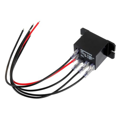 NT90-AC220-10X Power Relay AC 220V Coil 220 VAC 30A 40A SPDT(1NO 1NC) with Flange Mounting and 10 Quick Connect Terminals Wires Mini Relay(Pack of 2pcs) - size: AC 220V