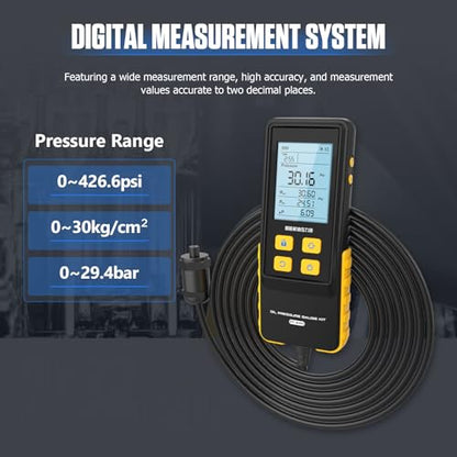 Oil Pressure Tester Kit, Digital Engine Oil Pressure Gauge