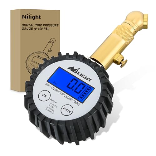 Nilight Digital Tire Pressure Gauge 100PSI ANSI 2A Certified - color: Digital Tire Gauge