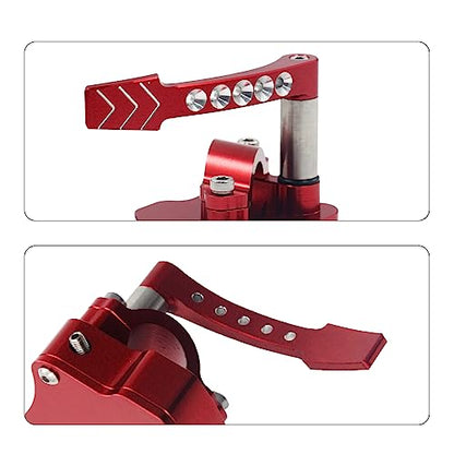 Red 7/8 Billet Throttle Thumb Assembly - color: Red
