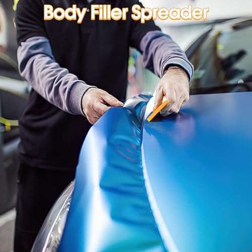 9 Pack Body Filler Spreader, Reusable Plastic Spreader for Applying Putty