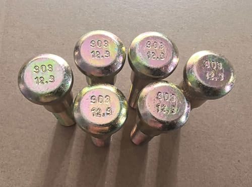 6pcs Drive in Trailer Wheel Hub Stud 9/16-18 x 2.28 in. UHL 0.686 in Knurl Replacement for 7-132 Dexter 5200 6000 7000 lb Hubs