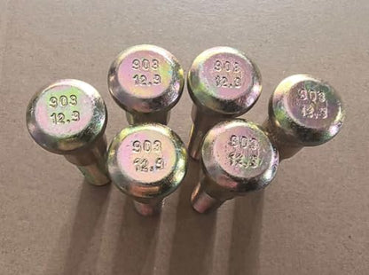 6pcs Drive in Trailer Wheel Hub Stud 9/16-18 x 2.28 in. UHL 0.686 in Knurl Replacement for 7-132 Dexter 5200 6000 7000 lb Hubs