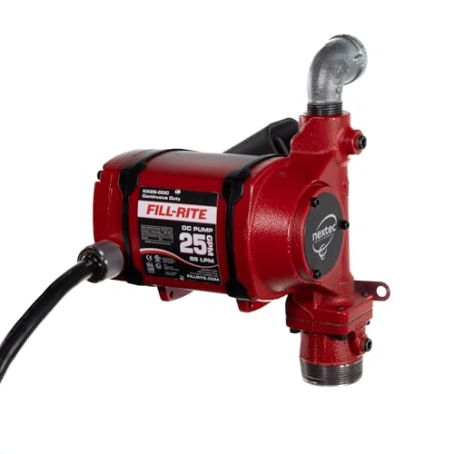 Fill-Rite 12/24V DC 25 GPM Fuel Transfer Pump - Energy-Efficient Fuel Transfer Pump for non stop Operation - Pump Only - NX25-DDCNB-PX - style: Pump Only (Bung)