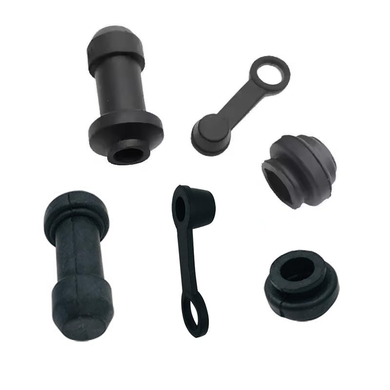 4 Set Disc Brake Caliper Dust Boot Cover Replacement Disc Brake Caliper Rubber Bushing Kit with Seals for Electric Scooter Brake Caliper Assembly GY6 Scooter Motocycle Dirt Bike Street Bike ATV
