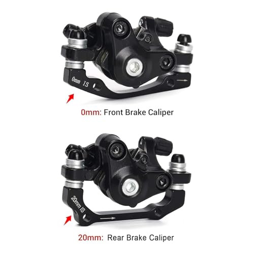 TOBWOLF MTB Cable Disc Brake Kit, Front Rear Calipers with 160mm Rotors - color: Mechanical Disc Brake Kit - Single Piston