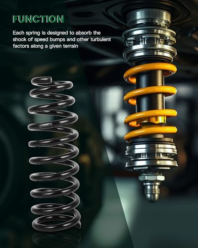 SCITOO 2PCS Rear Suspension Coil Spring Set Fit 2006-2010 for Hyundai 81605