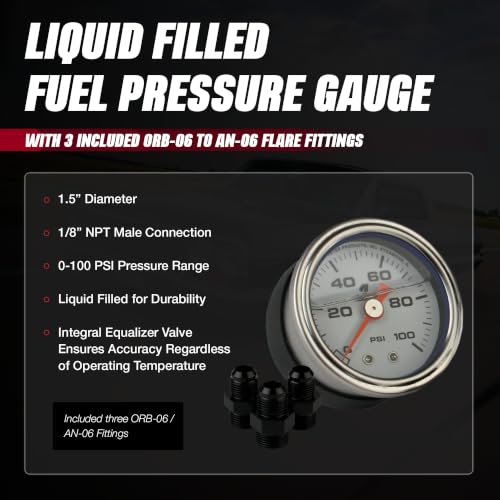 Aeromotive EFI Fuel Pressure Regulator and Fitting Kit for Fuel - 13130