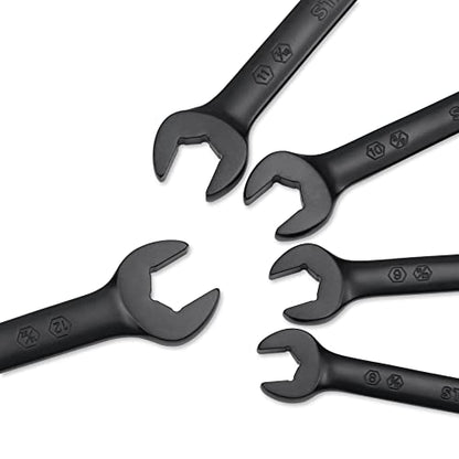 STARWORK TRUE MECHANIC™ 5-Piece 2-in-1 Flex-Head Ratcheting Wrench Set with Rolling Pouch, 120-Tooth, SAE&Metric - size: 5Pc. 120T Flexible