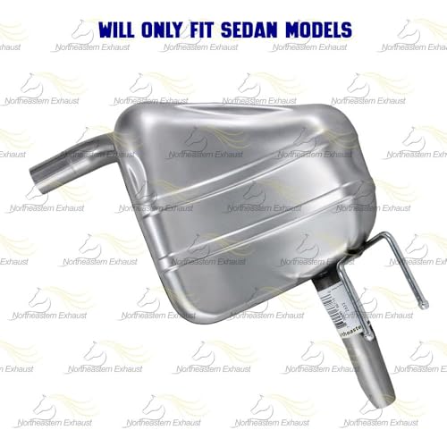 Exhaust Passenger Side Muffler Compatible with Honda Civic 2016-2021 1.5L | Stainless Steel | Northeastern Exhaust | Includes Clamp | Direct-Fit Replacement