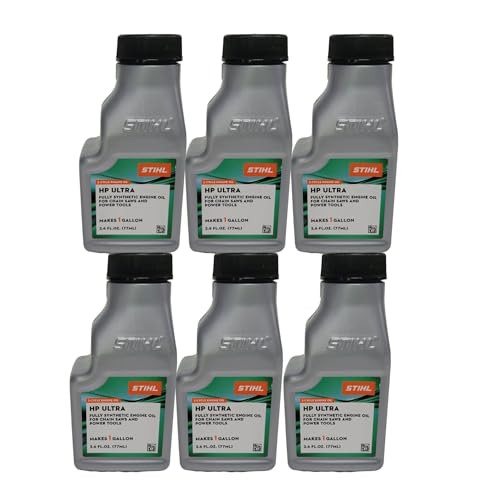 STIHL 0781 313 8002 2.6 Ounce High Performance Ultra 2 Cycle Engine Oil, 6 Pack