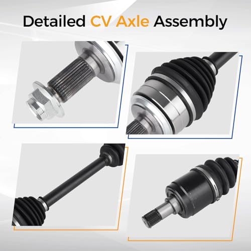 PAROD 664256 CV Axle Assembly Fit for 2007-2014 CR-V, 2015-2017 Honda Accord 2.4L L4; Manual Trans Front Left Driver Side - size: Front Driver Side